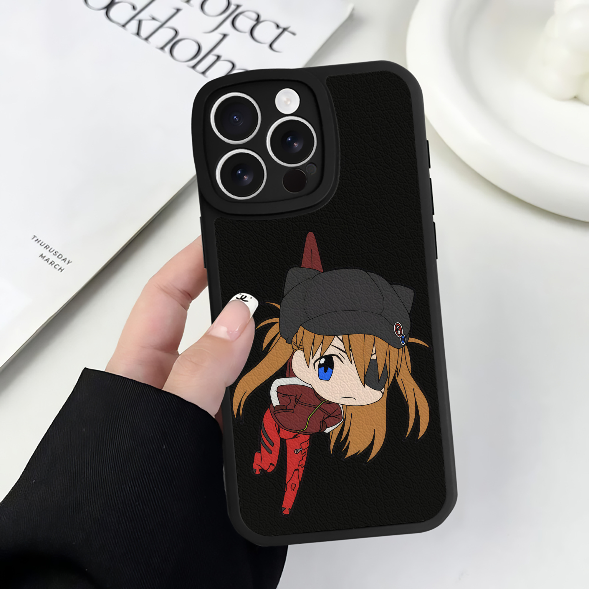 （画像用） EVA 新世紀エヴァンゲリオン 【iPhone 16シリーズ対応】シリコンスマホケース（レザー調） 材質：シリコン